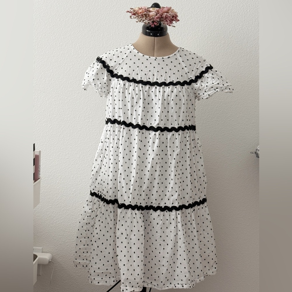 Ann Taylor Polka Dot Tiered Dress | XS